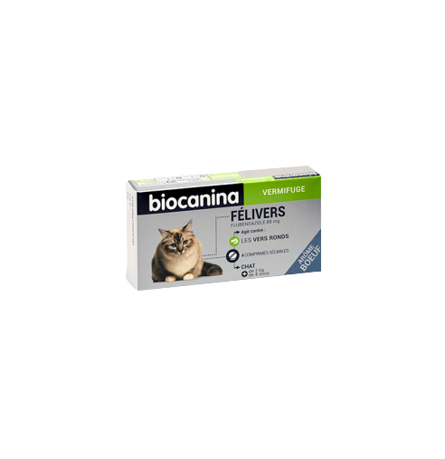 BIOCANINA FELIVERS CAT DEWERMER 4 TABLETS