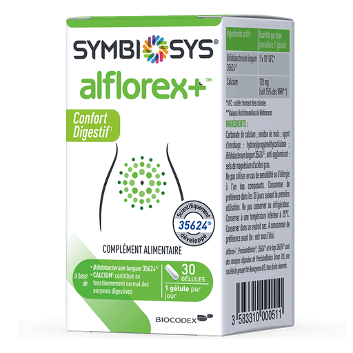 BIOCODEX SYMBIOSYS ALFLOREX DIGESTIVE COMFORT 30 CAPSULES