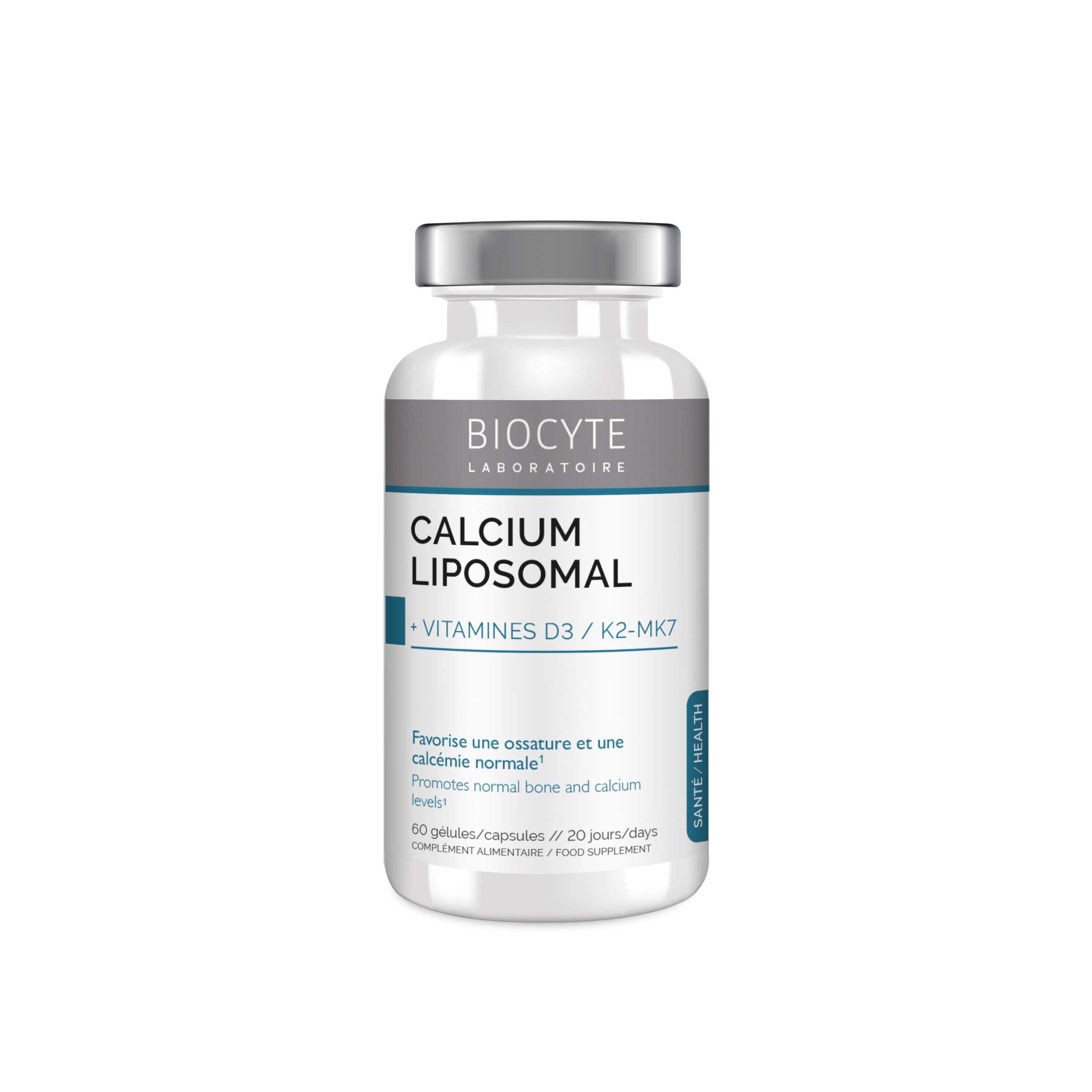 BIOCYTE CALCIUM VITAMINS D3 K2 60CAPS