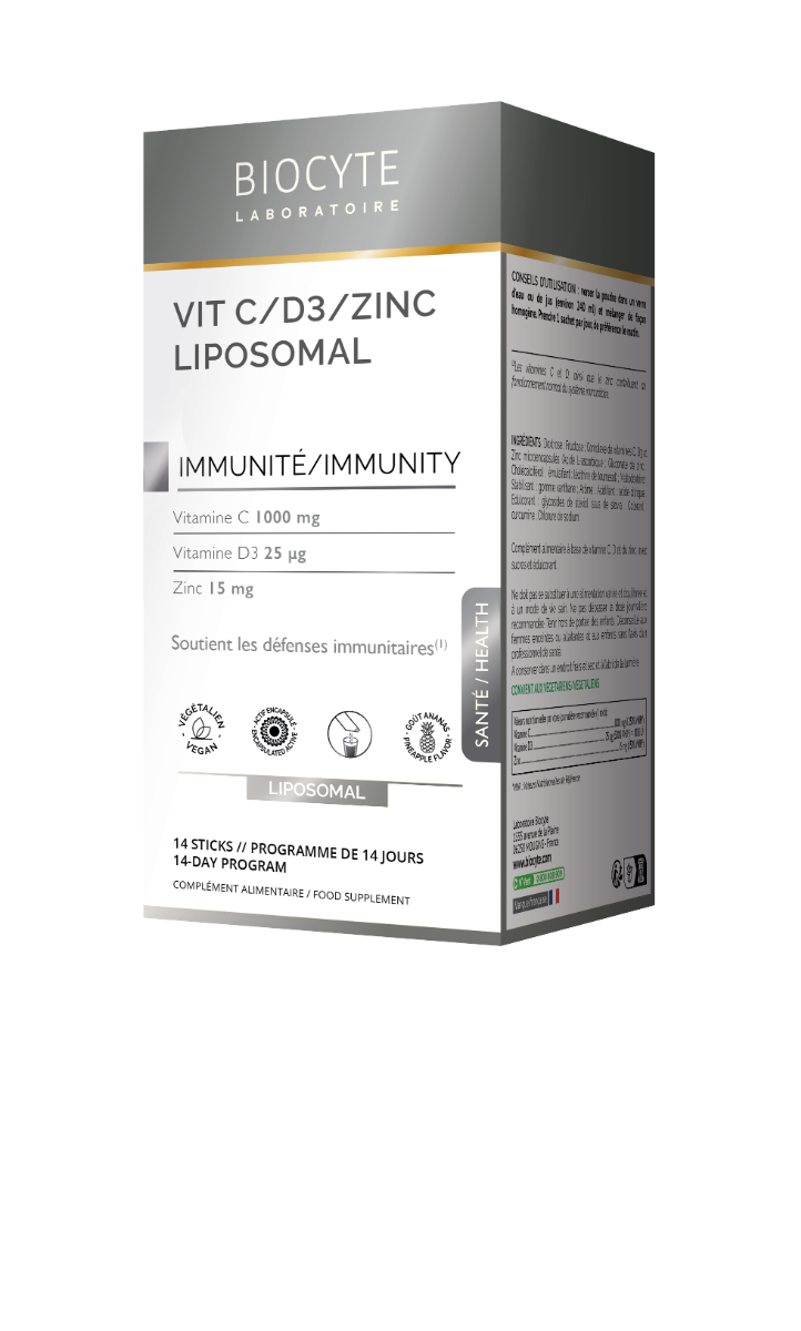 BIOCYTE IMMUNITY VITAMIN C D3 ZINC LIPOSOMAL 14 STICKS