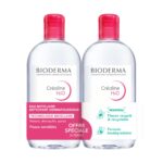 BIODERMA CREALINE H2O FRAGRANCES FREE LOT 2 X 500ML