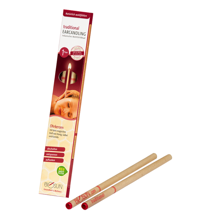 BIOSUN TRADITIONAL EAR CANDLES 1 PAIR