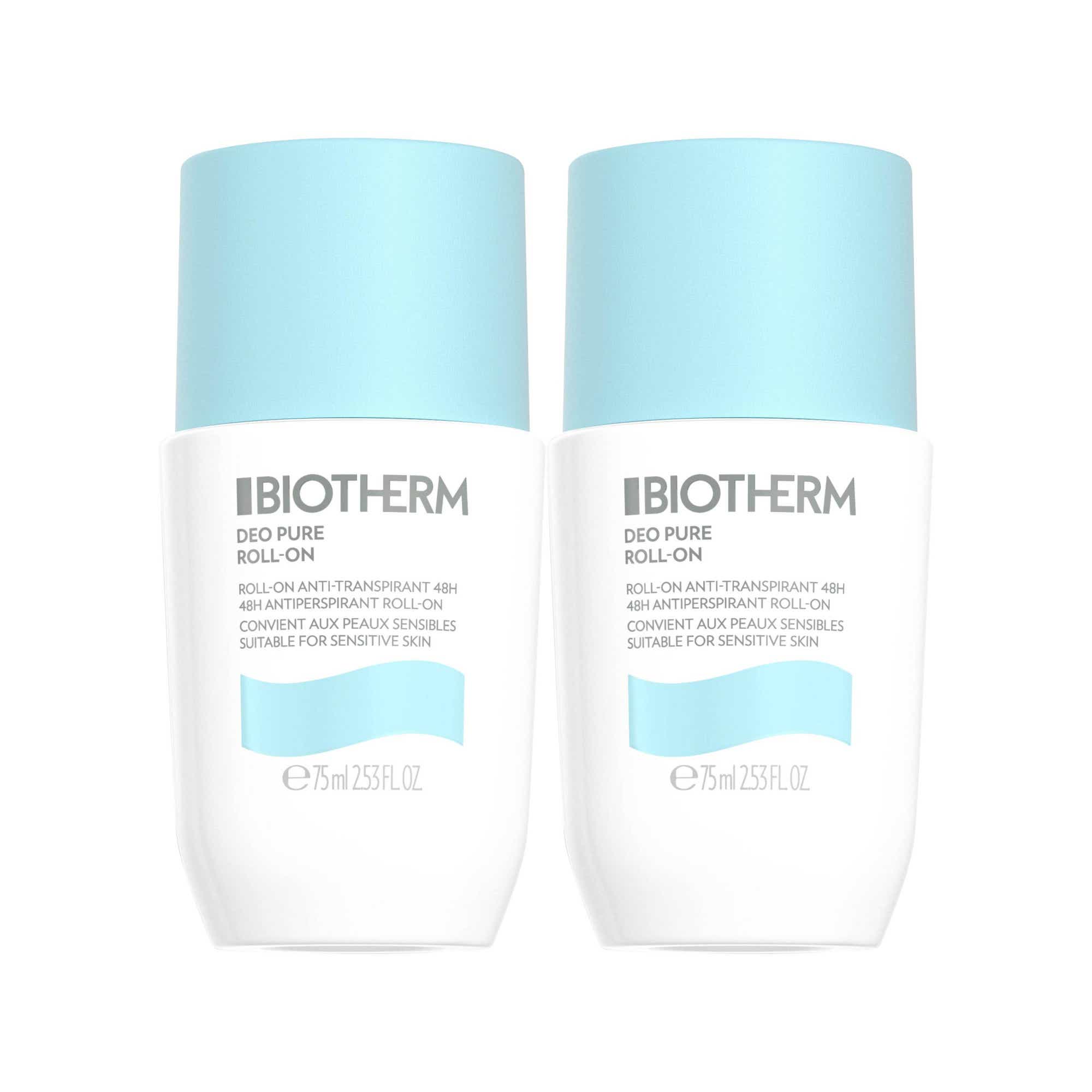 BIOTHERM DEO PURE ROLL ON 2X75ML
