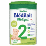 BLEDINA BLEDILAIT BLEDIGEST MILK POWDER 2ND AGE THICK FORMULA FROM 6 TO 12 MONTHS 820G