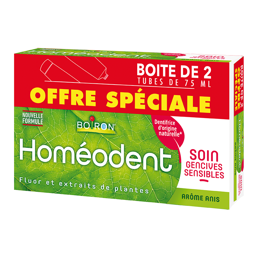 BOIRON HOMEODENT TOOTHPASTE GUM CARE ANISE DUO 2 75ML