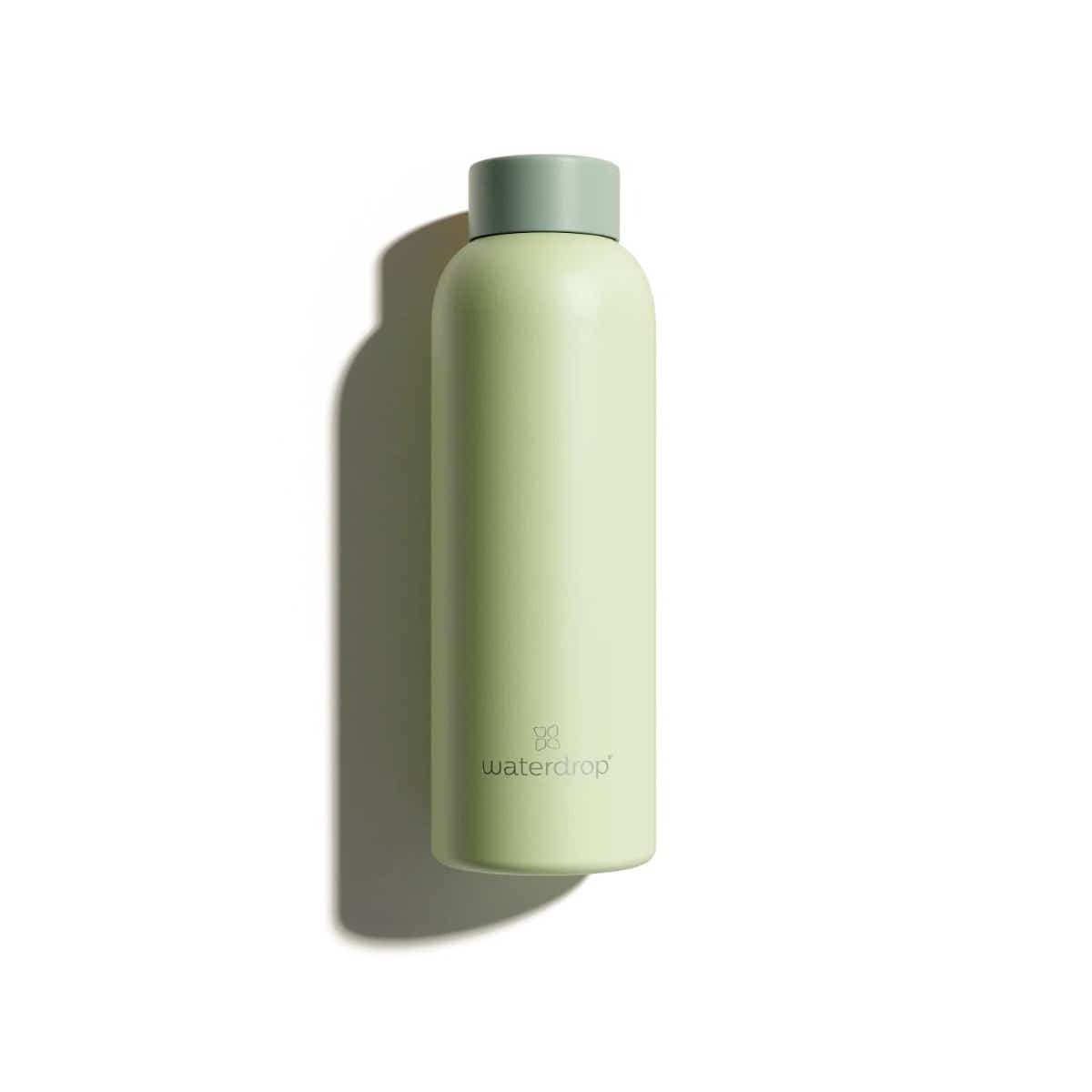 STAINLESS STEEL BOTTLE OLIVE PASTEL 600ML