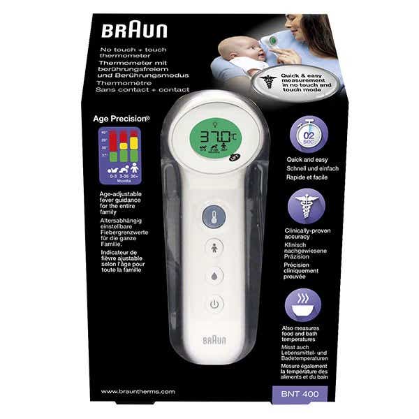 BRAUN NON-CONTACT FOREHEAD THERMOMETER NTF3000 1 UNIT