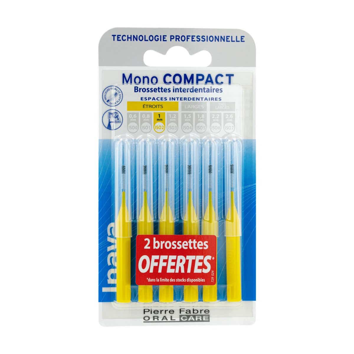 INTERDENTAL BRUSHES MONO COMPACT YELLOW NARROW 4 2 UNITS