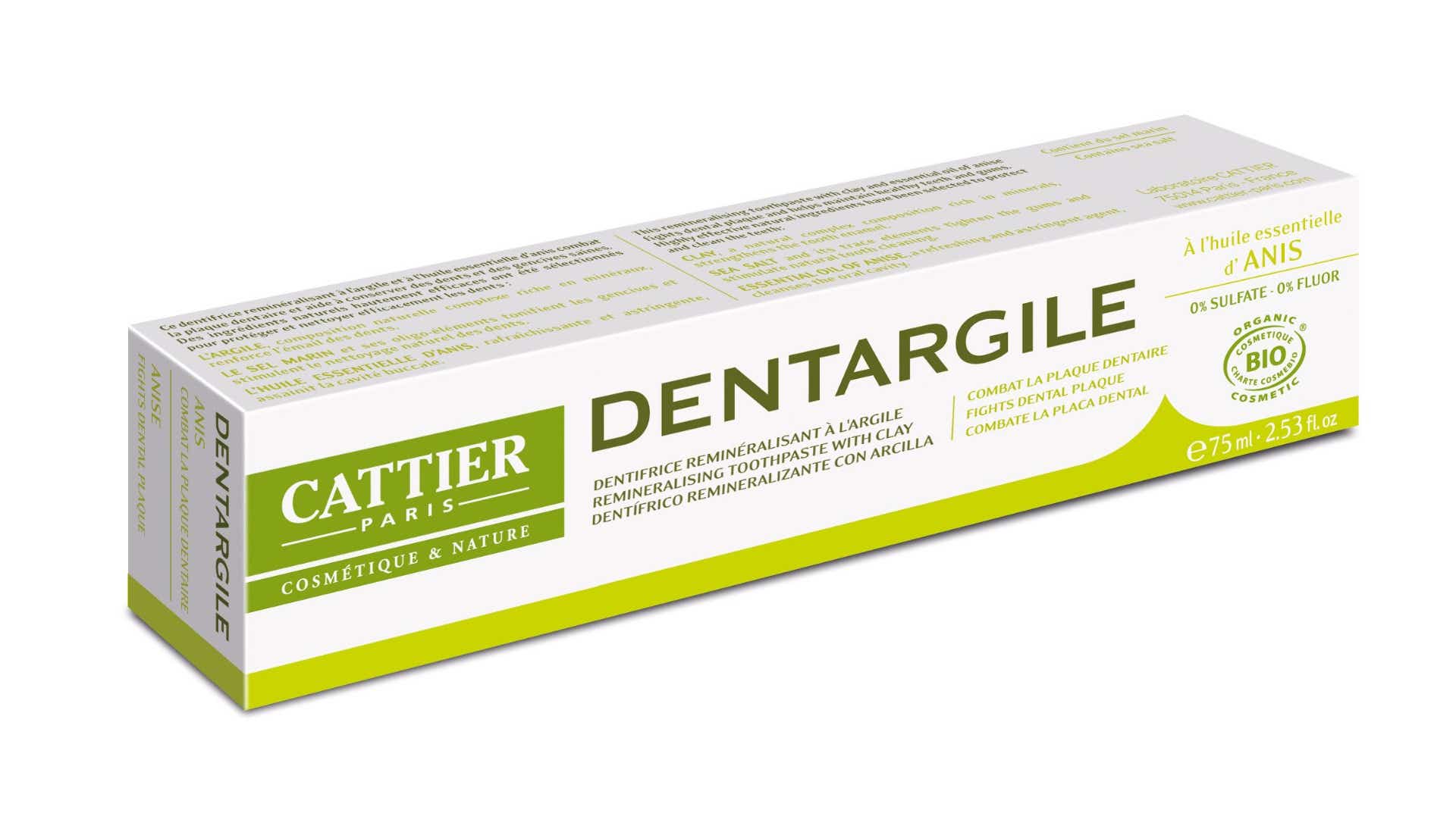 CATTIER DENTARGILE ANISE ANTI TARTAR TOOTHPASTE 75ML