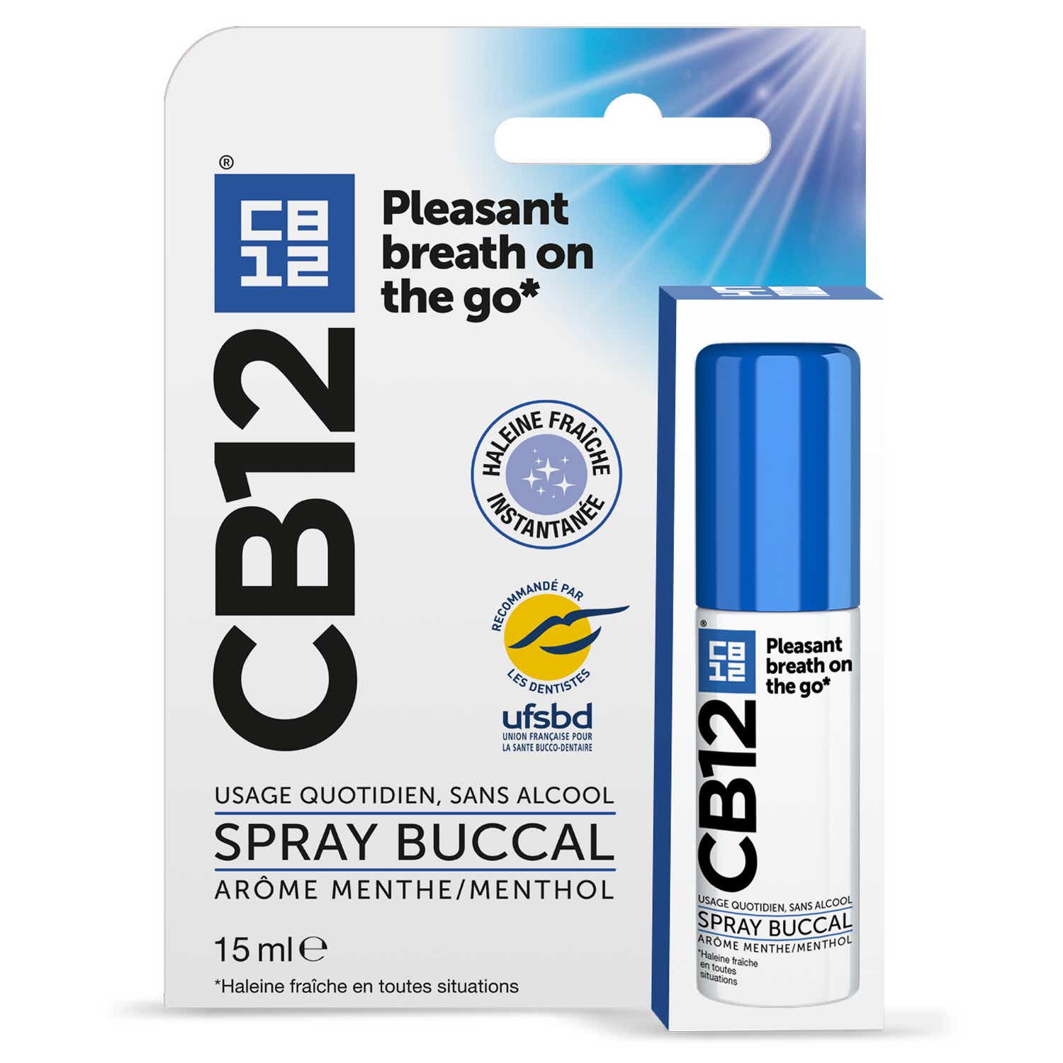 CB12 ALCOHOL-FREE ORAL SPRAY MINT 15ML
