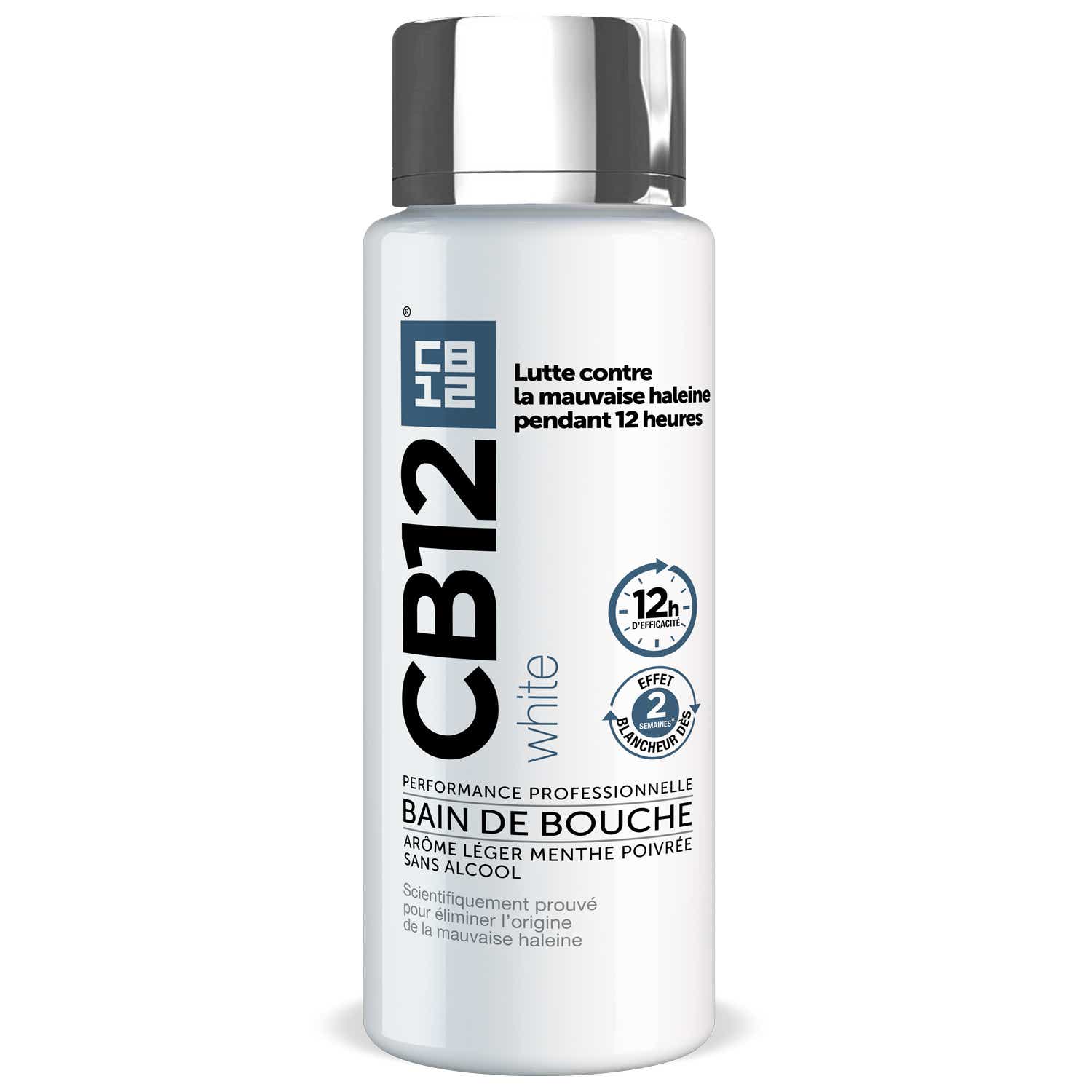 CB12 WHITE LIGHT MINT MOUTHWASH 250ML