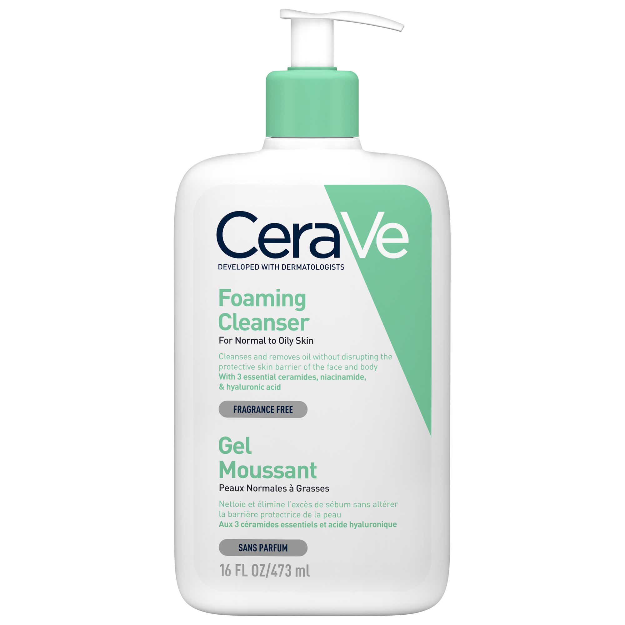 CERAVE FOAMING FACE GEL FOR NORMAL TO OILY SKIN 473ML