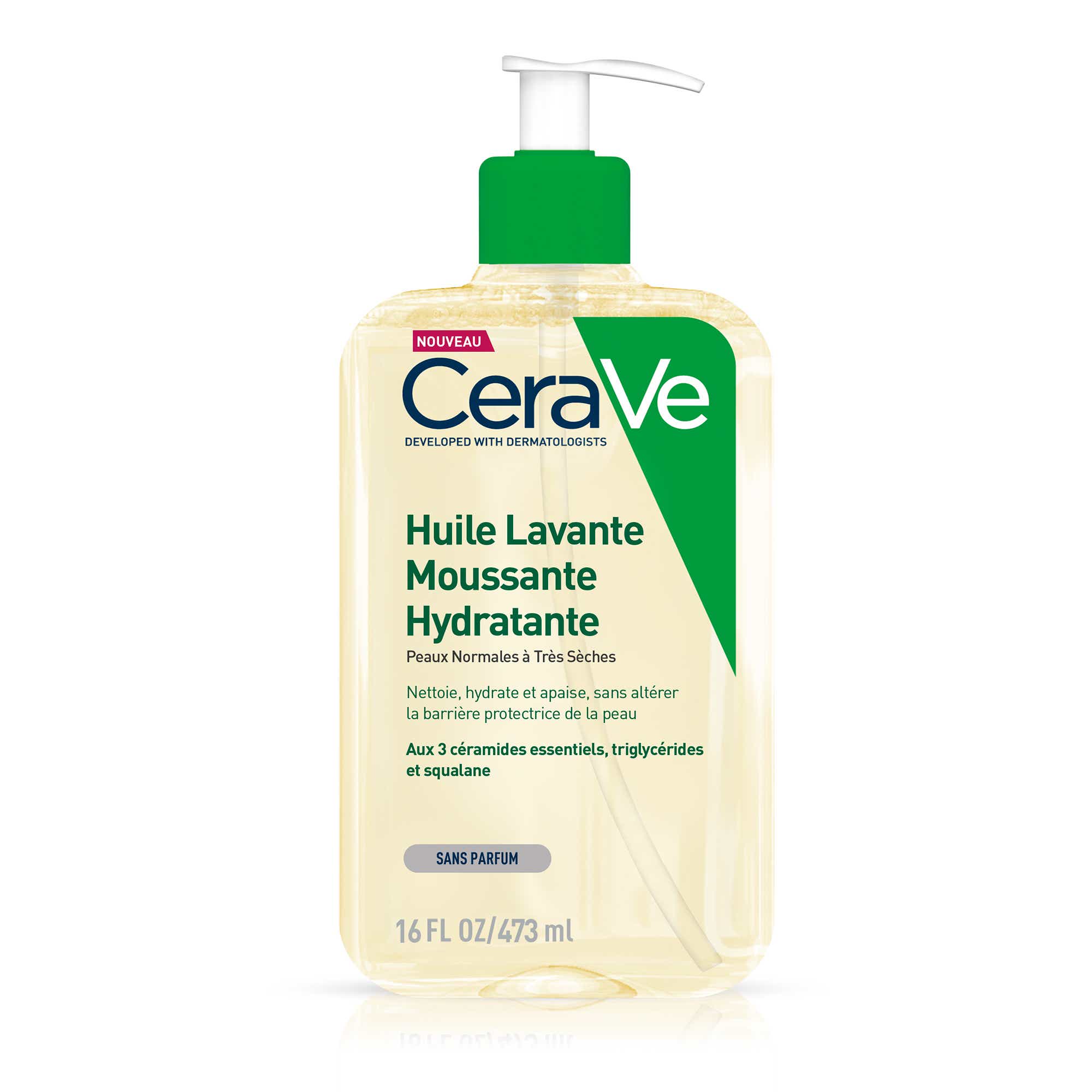 CERAVE MOISTURIZING FOAMING CLEANSING OIL VERY DRY NORMAL SKIN 473ML