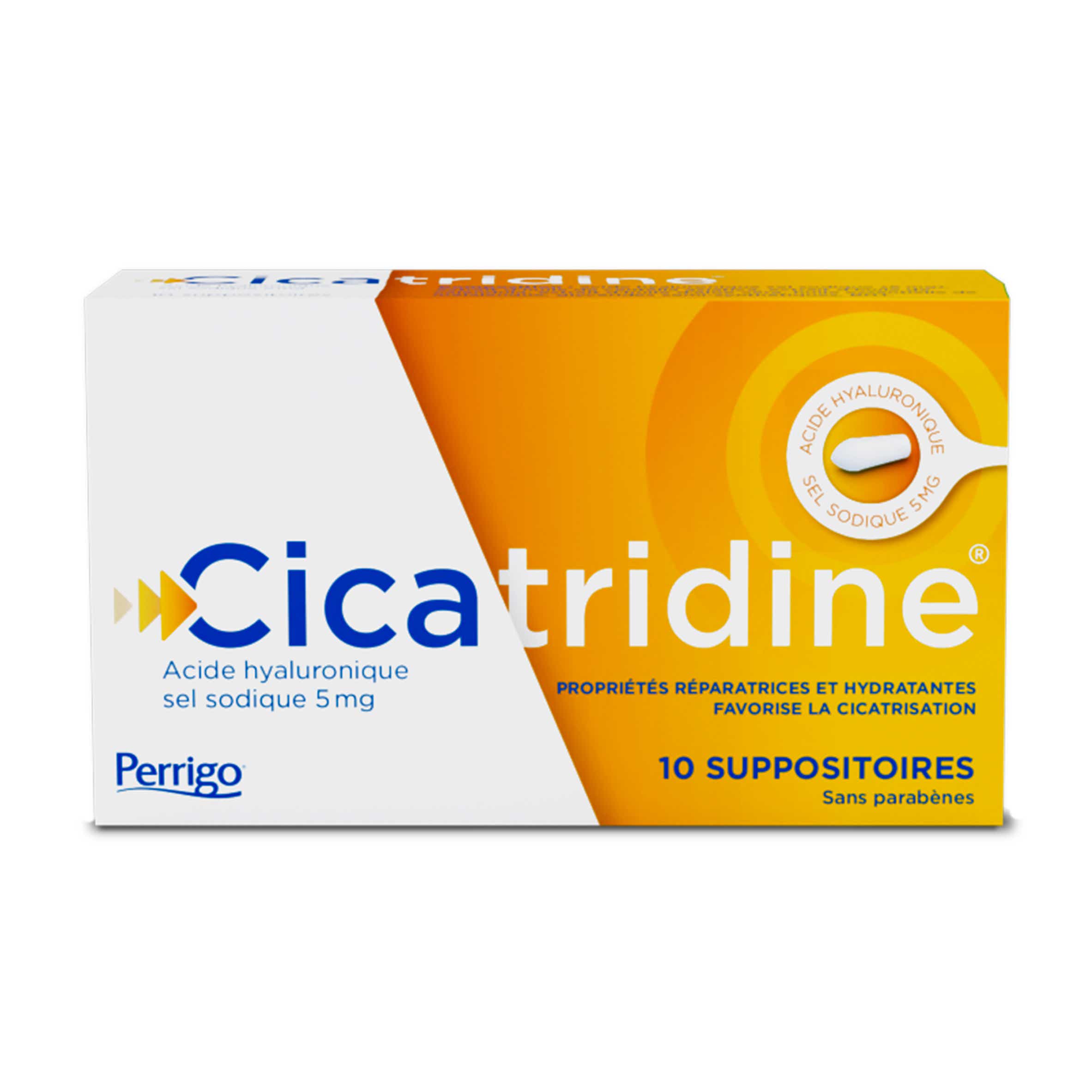 CICATRIDINE HYALURONIC ACID SUPPOSITORIES 10 UNITS