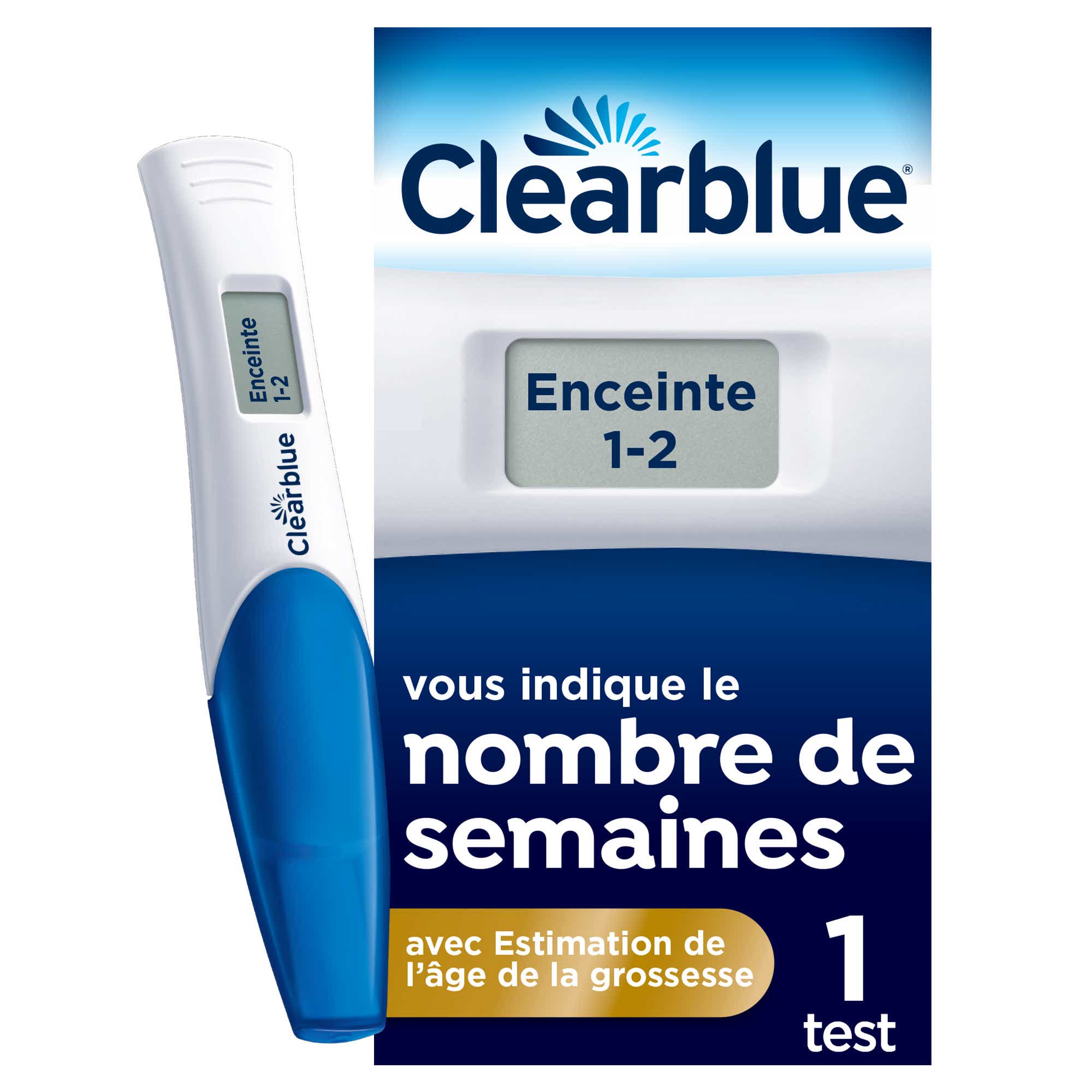 CLEARBLUE DIGITAL PREGNANCY TEST 1 TEST