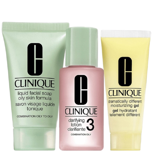 CLINIQUE BASIC 3-STROKE INITIAL KIT FOR COMBINATION TO OILY SKIN 180ML