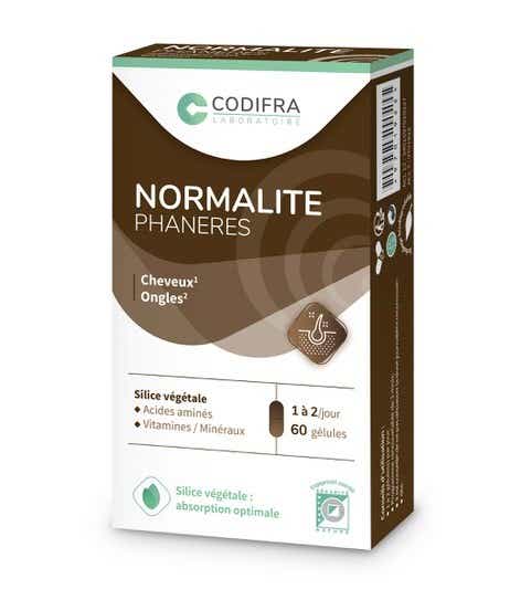 CODIFRA NORMALITE PHANERES 60 CAPSULES OR 396 MG