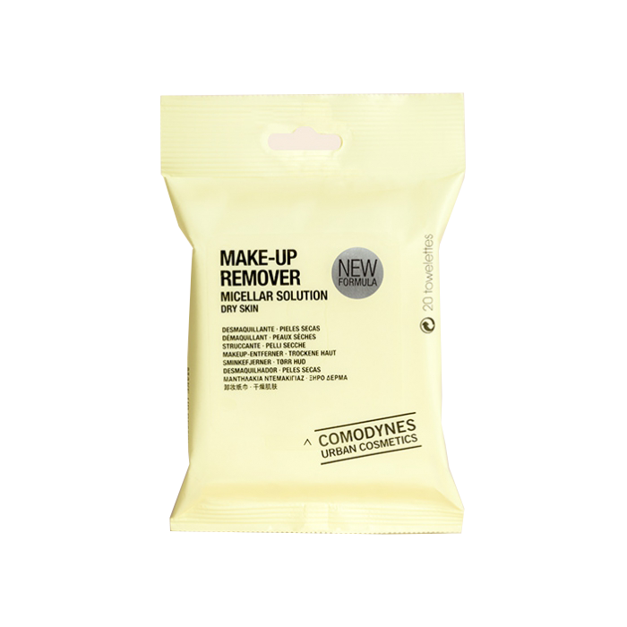 COMODYNES MAKE UP REMOVER DRY SKIN 20 WIPES