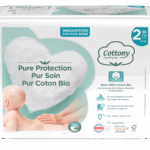 COTTONY ORGANIC COTTON DIAPERS SIZE 2 PACK OF 38 DIAPERS