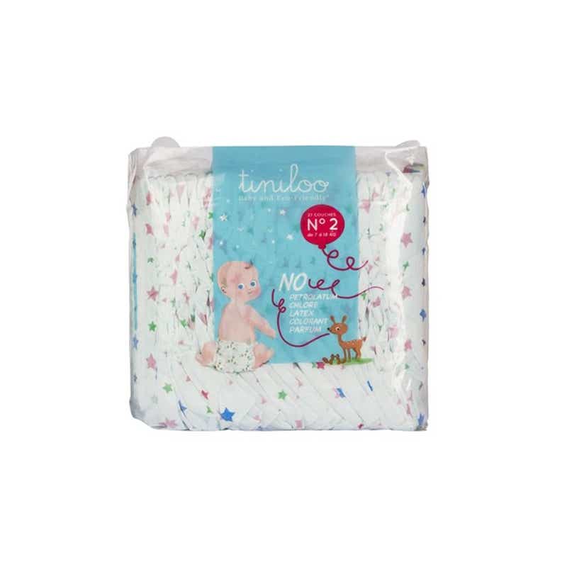 ECOLOGICAL STAR DIAPERS SIZE 2 3 TO 6KG 28 UNITS