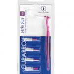 CPS CPS 406 PERIO PLUS PINK 5 INTERDENTAL BRUSHES 1 HANDLE