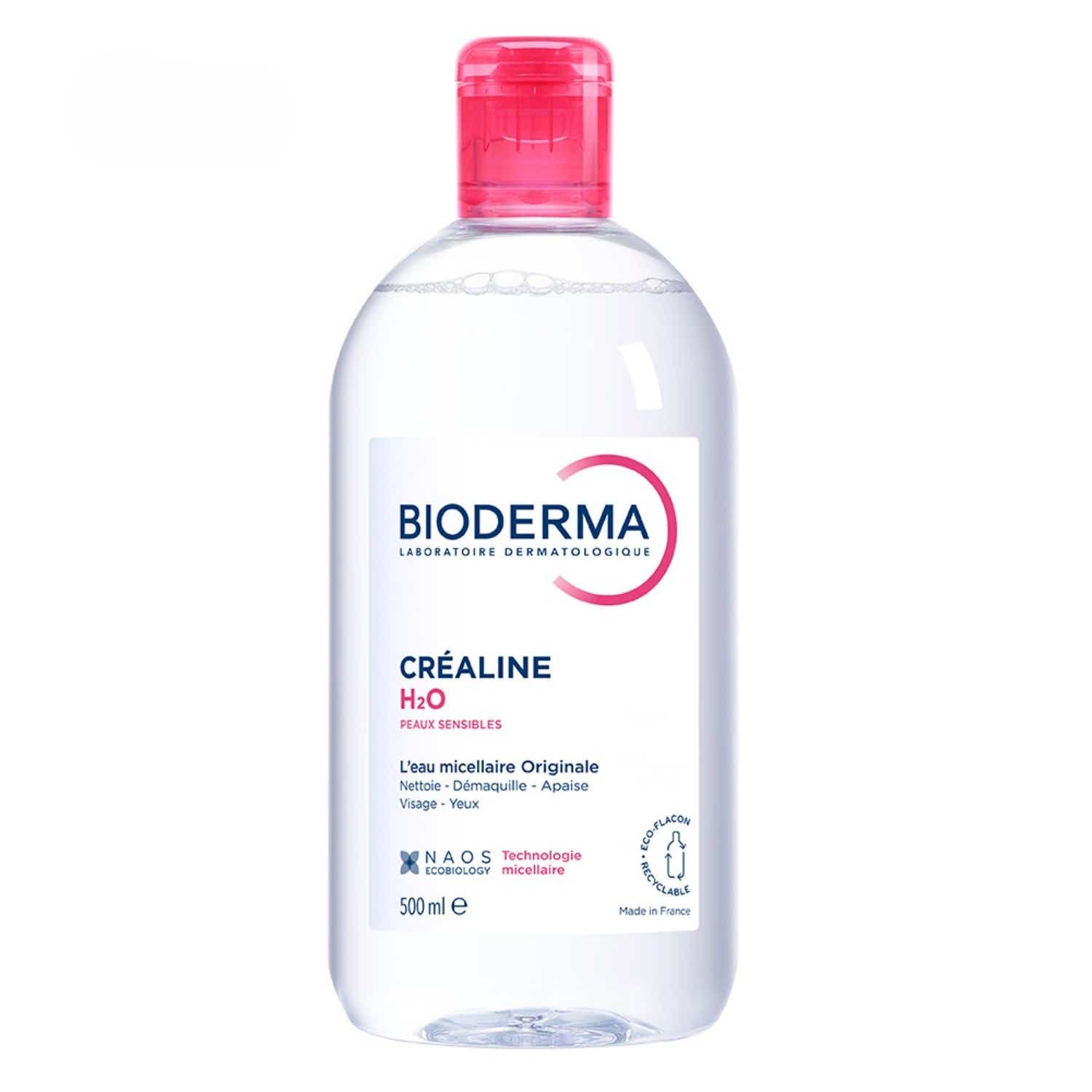 CREALINE H2O MICELLAR MAKE-UP REMOVER WATER FOR FACE AND EYE SENSITIVE SKIN 500ML