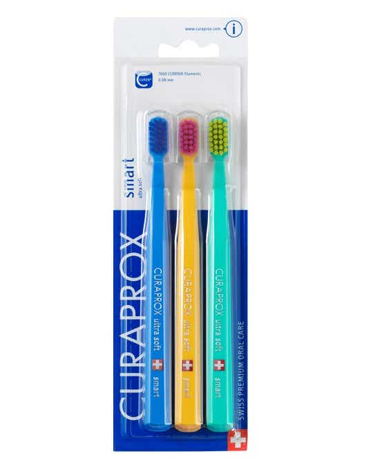CS SMART TRIO PACK ULTRA SOFT TOOTHBRUSHES X3 RANDOM COLORS