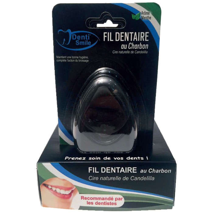 DENTI SMILE CHARCOAL DENTAL FLOSS 30M