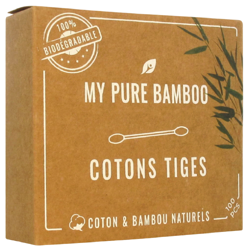 DENTI SMILE MY PURE BAMBOO COTTON buds 100 UNITS