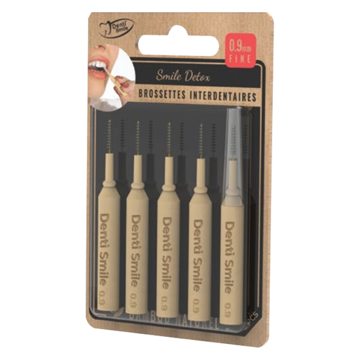 DENTI SMILE SMILE DETOX FINE BRUSHES 0 9MM 5 UNITS