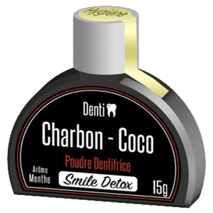 DENTI SMILE SMILE DETOX CHARCOAL COCONUT MINT TOOTHPASTE POWDER 15G