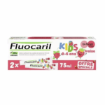 KIDS GEL TOOTHPASTE STRAWBERRY FLAVOR 3 6 YEARS 2X50ML