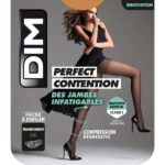 DIM PERFECT CONTENTION GAZELLE TRANSPARENT COMPRESSION TIGHTS 25D SIZE 2