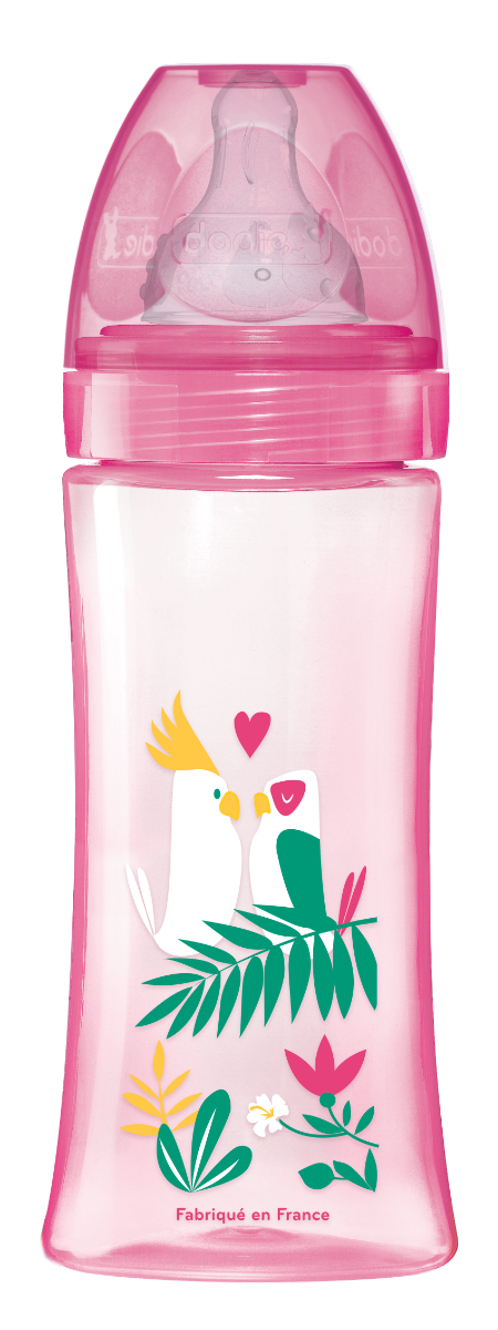 DODIE EVOLUTION BABY BOTTLE 330ML 6 MONTHS PINK