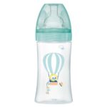 DODIE SENSATION ANTI COLIC BABY BOTTLE 0 6 MONTHS FLAT NIPPLE FLOW 2 270ML