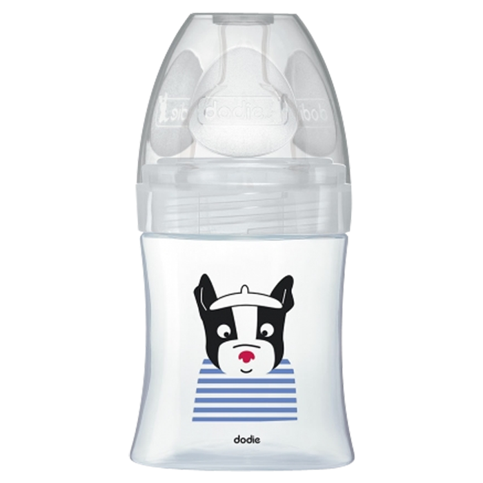 DODIE SENSATION GLASS BABY BOTTLE 0 TO 6 MONTHS FLOW 1 PARIS 150ML