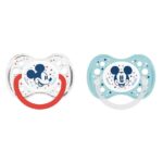 DODIE PACIFIER 6 MONTHS DUO MICKEY WITH RING N A63 2 PIECES