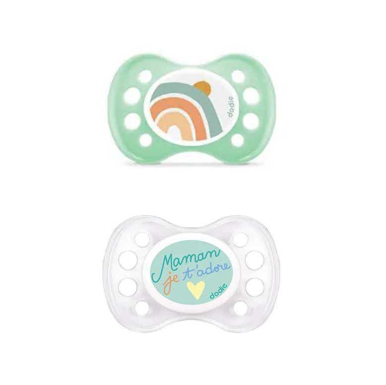 DODIE PACIFIERS N 31 DAD MOM 0 TO 6 MONTHS 2 UNITS
