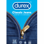 DUREX CLASSIC JEANS LUBRICATED CONDOM 16 UNITS