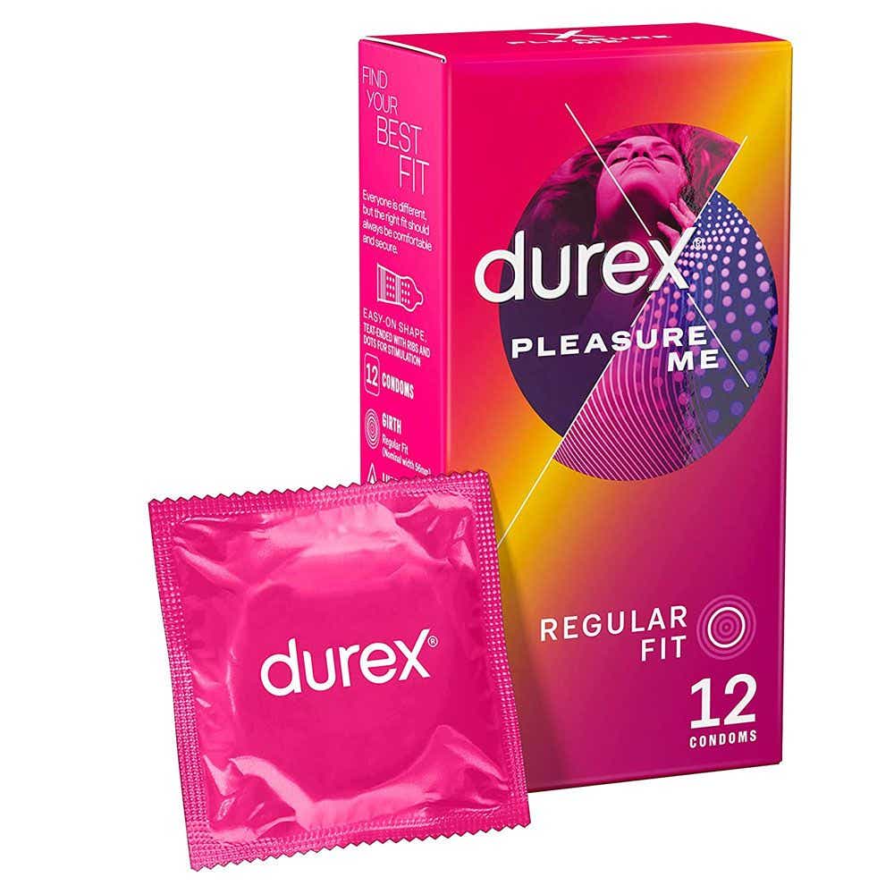 DUREX PLEASURE ME ULTRA BEADED LUBRICATED CONDOMS 12 UNITS