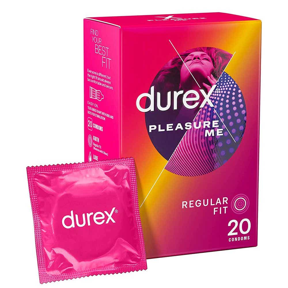 DUREX PLEASURE ME ULTRA BEADED LUBRICATED CONDOMS 20 UNITS