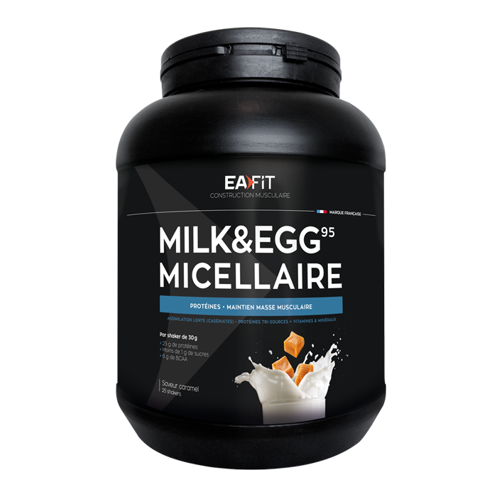 EAFIT MUSCLE CONSTRUCTION MILK EGG 95 MICELLAR CARAMEL 750G