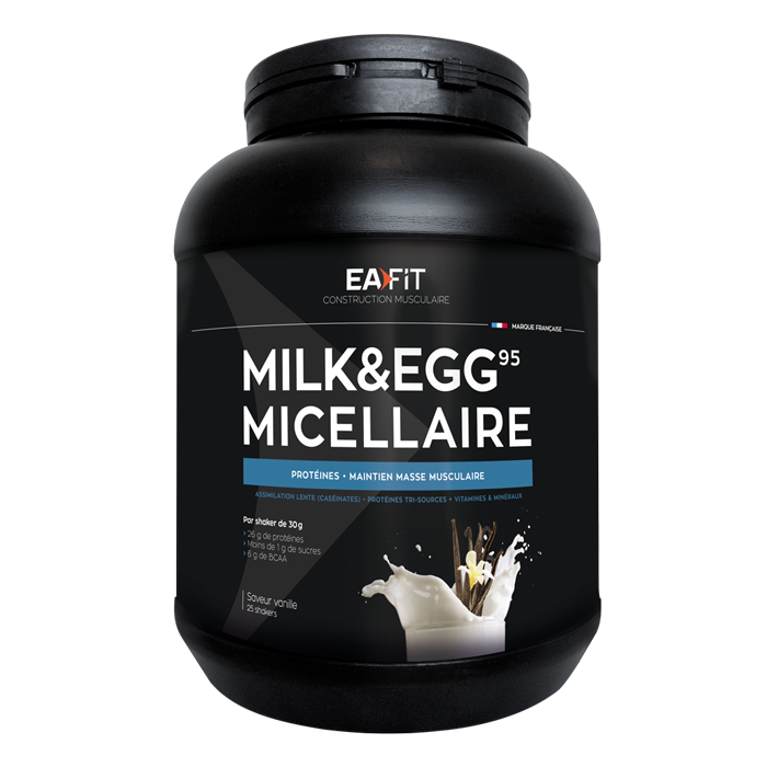 EAFIT MUSCLE CONSTRUCTION MILK EGG 95 MICELLAR VANILLA 750G