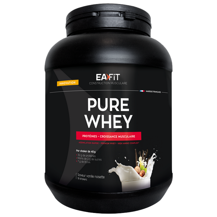 EAFIT MUSCLE BUILDING PURE WHEY VANILLA HAZELNUT 750G