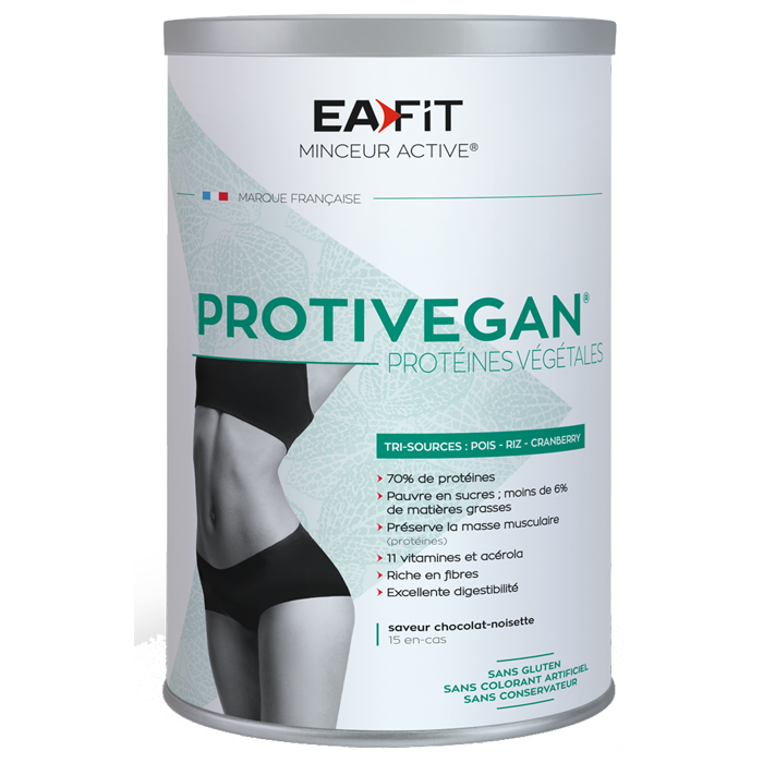 EAFIT SLIMMING ACTIVE PROTIVEGAN CHOCOLATE HAZELNUTS 450G