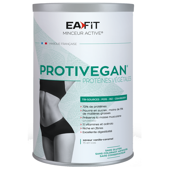 EAFIT SLIMMING ACTIVE PROTIVEGAN VANILLA CARAMEL 450G