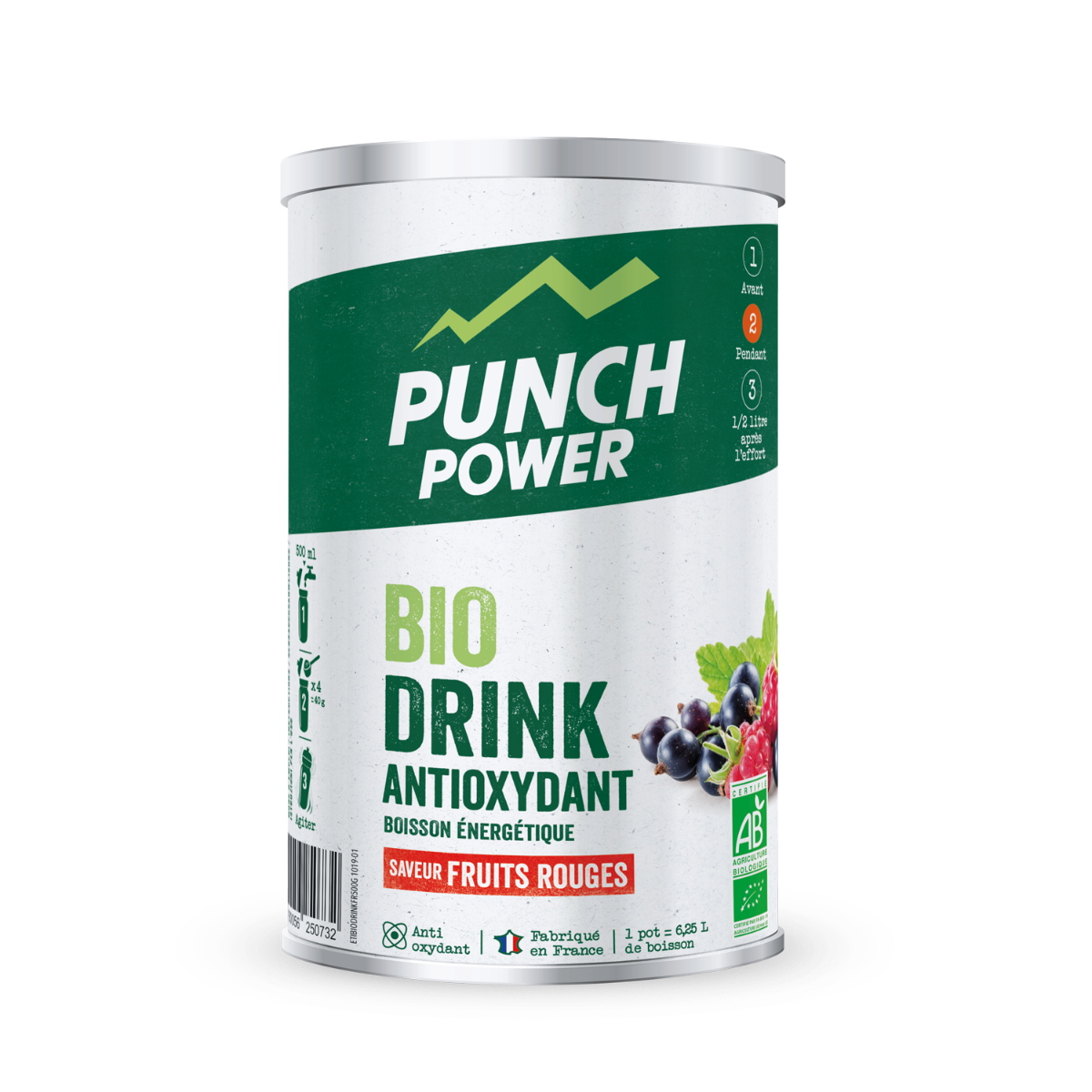 EAFIT PUNCH POWER ORGANIC DRINK RED FRUITS 500G