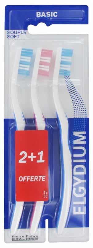 ELGYDIUM BASIC SOFT TOOTHBRUSH 2 1 FREE