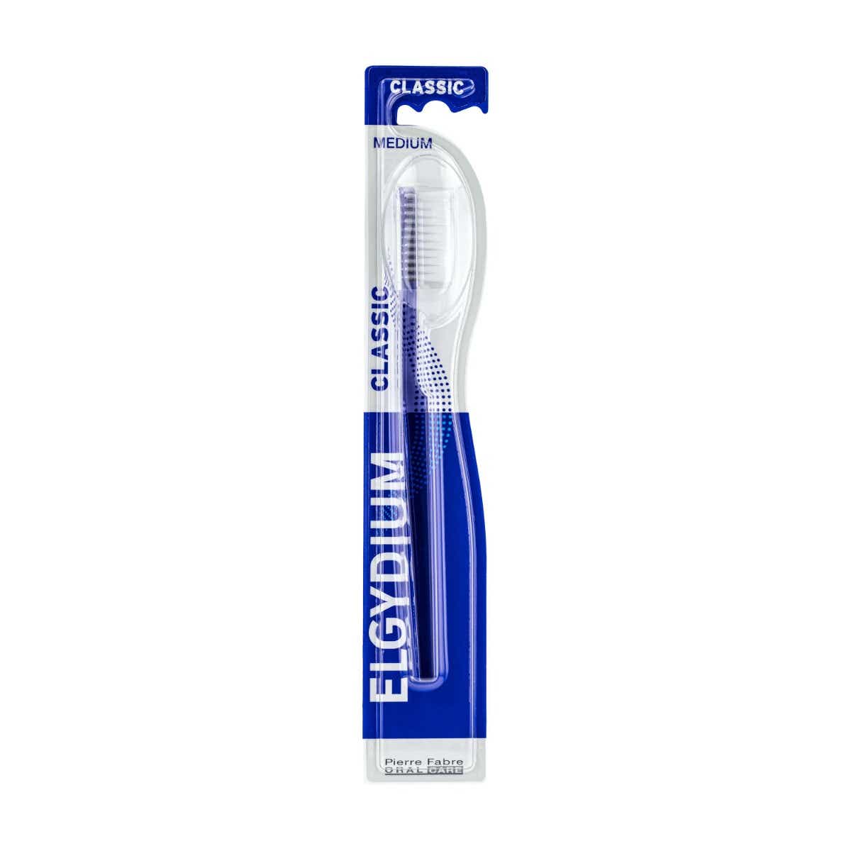 ELGYDIUM CLASSIC MEDIUM LONG HEAD TOOTHBRUSH 1 UNIT