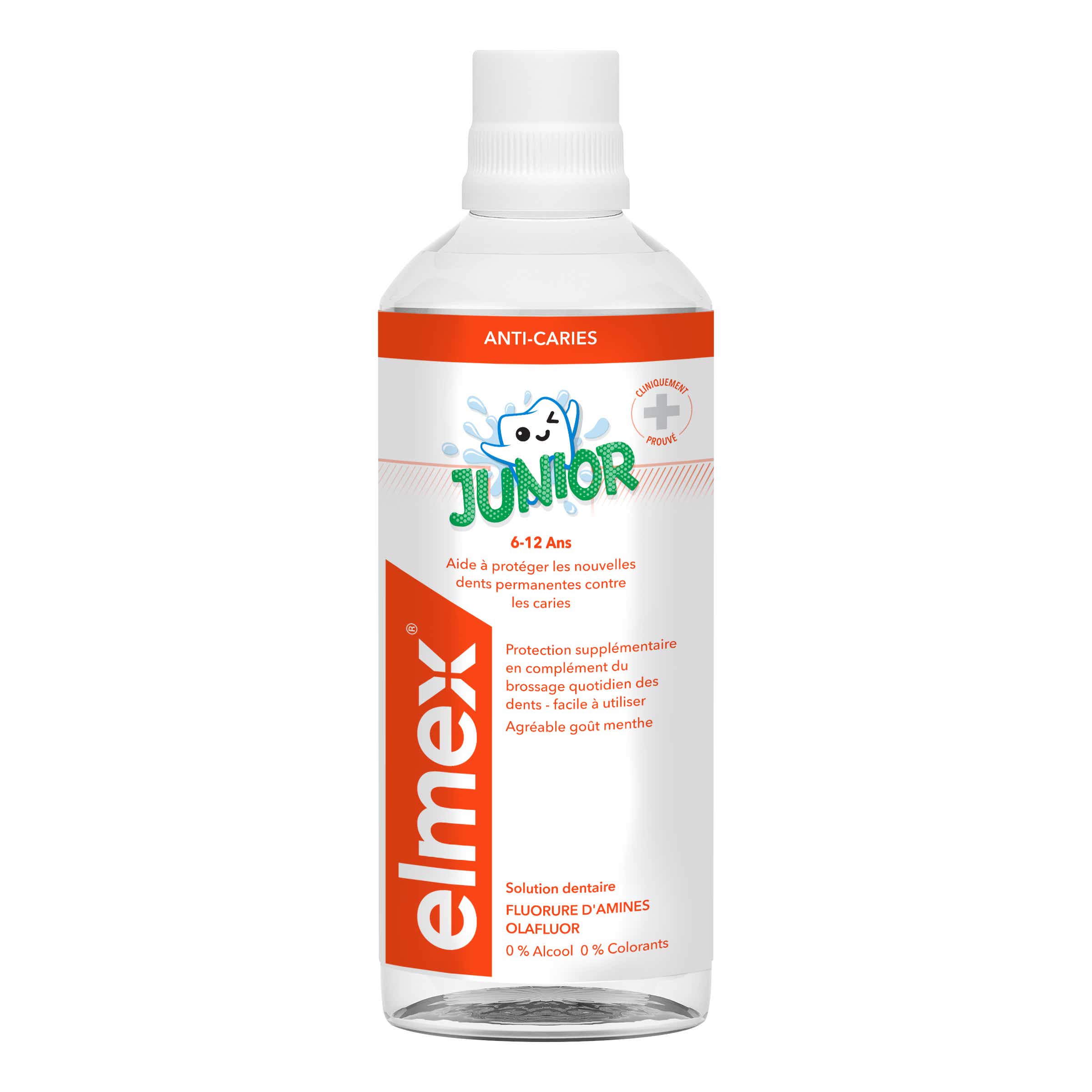 ELMEX MOUTHWASH JUNIOR 6 12 YEARS 400ML
